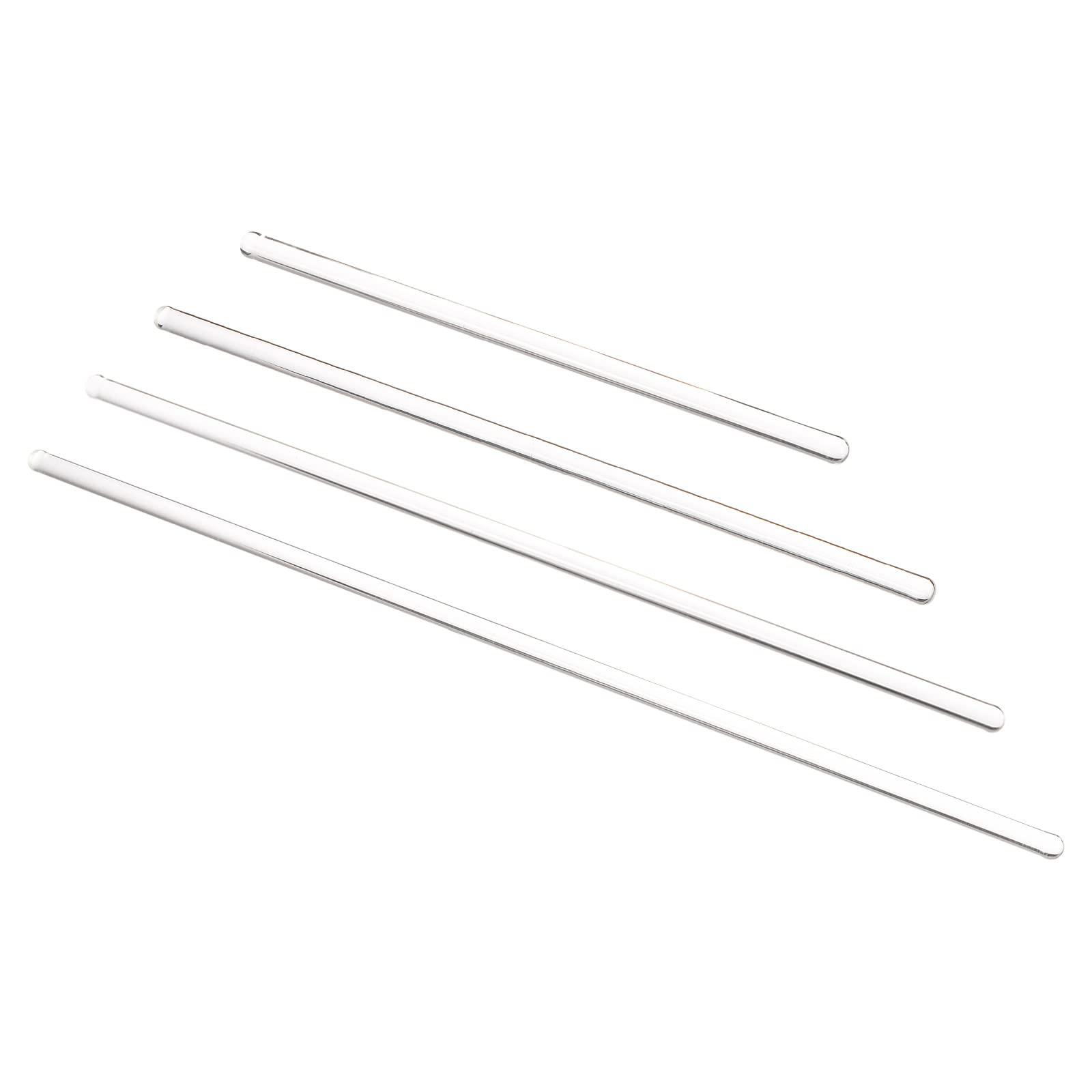 MECCANIXITY 3.3 Borosilicate Glass Stick 5.91" 7.87" 9.84" 11.81" Length Stir Rod Mixing Tools