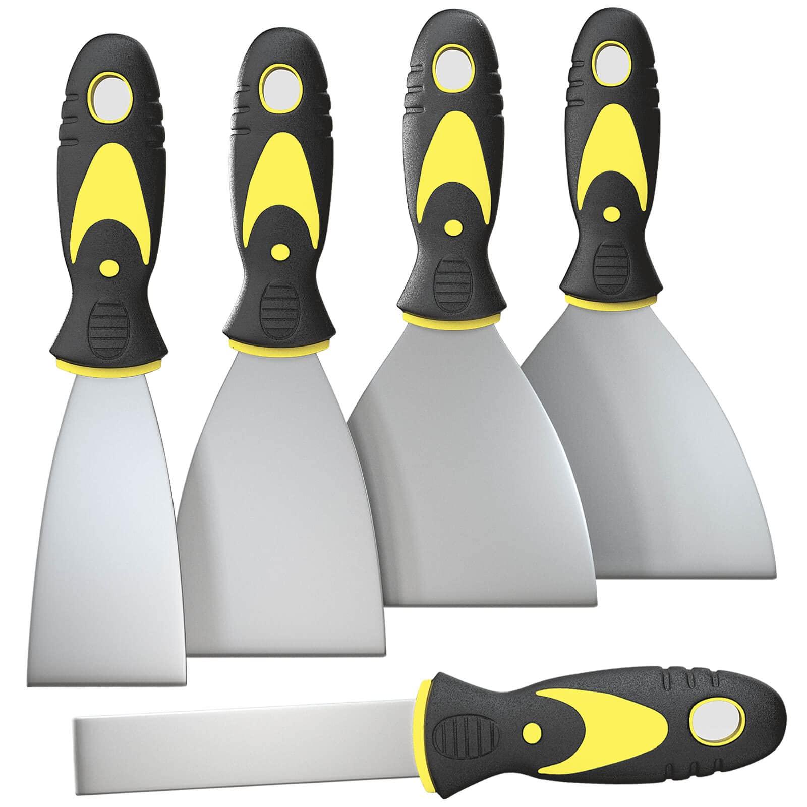 Rerdeim 5Pcs Putty Knife, Set, 1" 2" 3" 4" 5" Scraper, Spackle Knife, Paint Scraper, Scraper