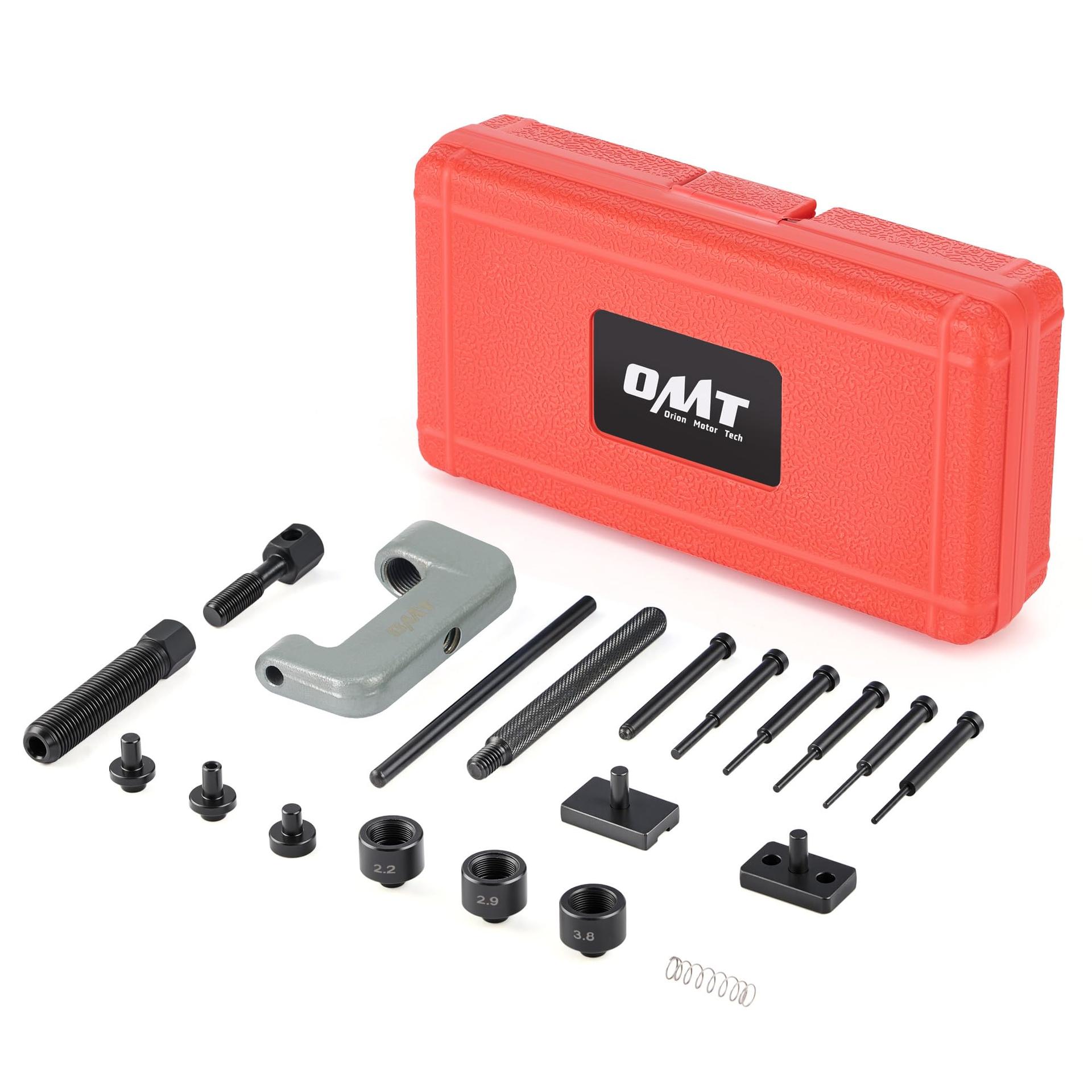 Orion Motor Tech 19pc Chain Breaker Tool Kit with C Frame 3 Anvils 5 Break Tips, Dirt Bike ATV