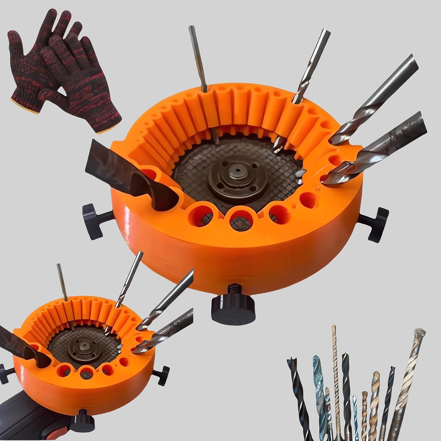 Drill Bit Sharpener 2025 Upgrade Multipurpose Drill Sharpener 118 Degree Angle Grinder Drill