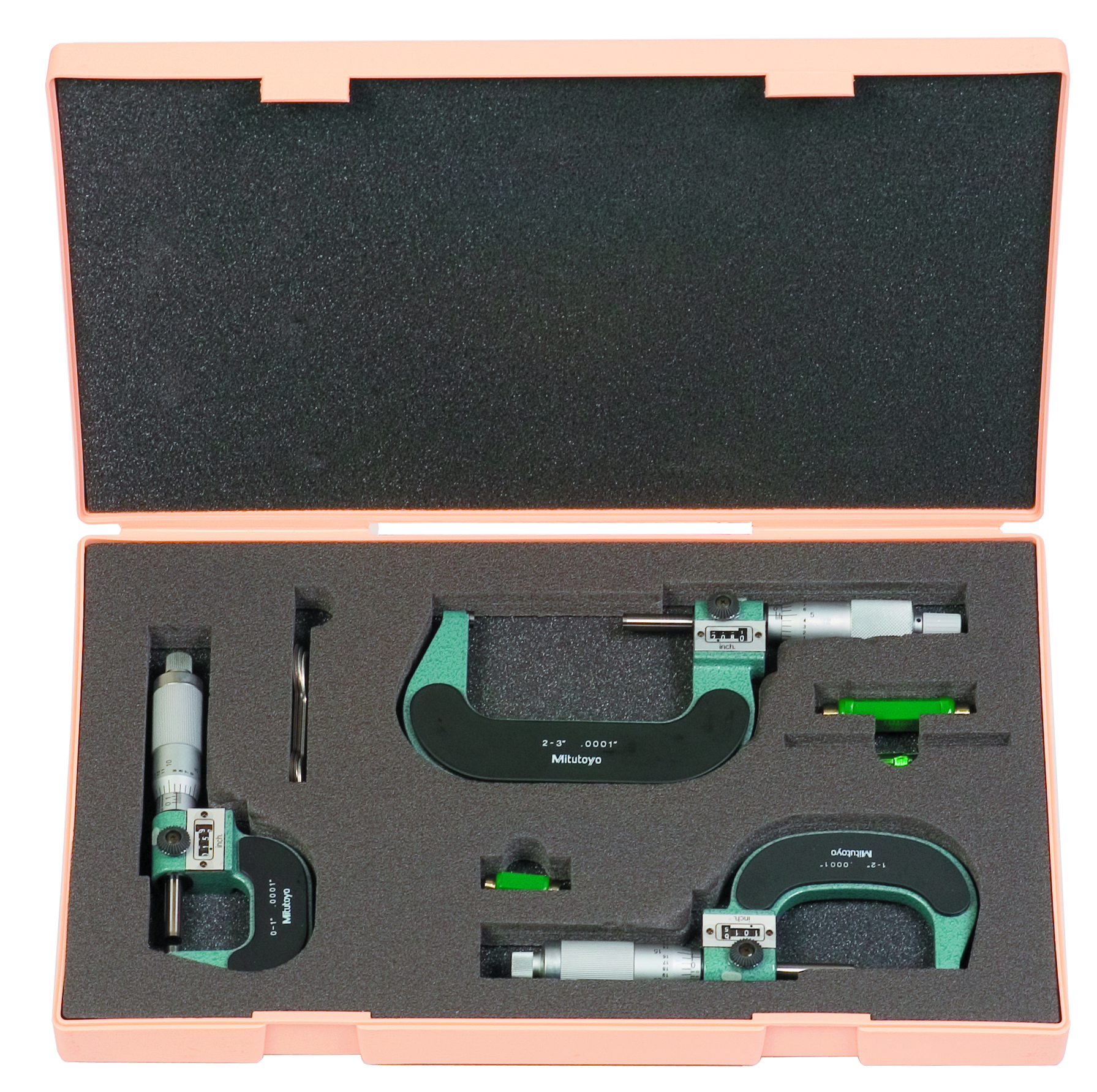 Mitutoyo, 193-923, 0-3 In DIGITAL OUTSIDE MICROMETER 3PCS/SET