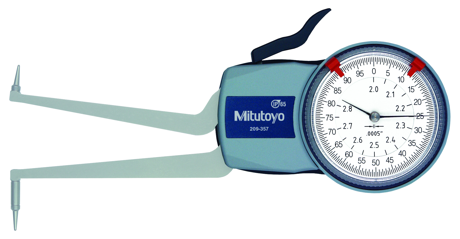 Mitutoyo, 209-357, DIAL CALIPER GAGE 2.0-2.8 In