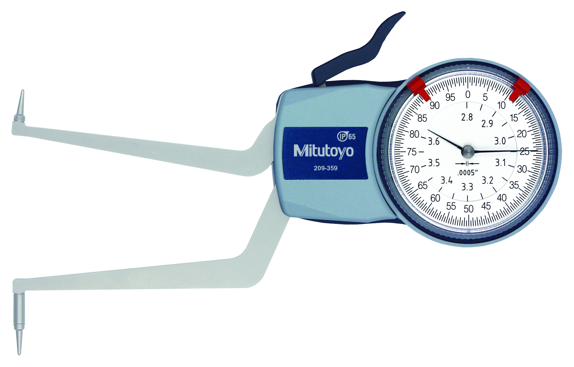 Mitutoyo, 209-359, DIAL CALIPER GAGE  -  CGGI 2.8-3.6 In