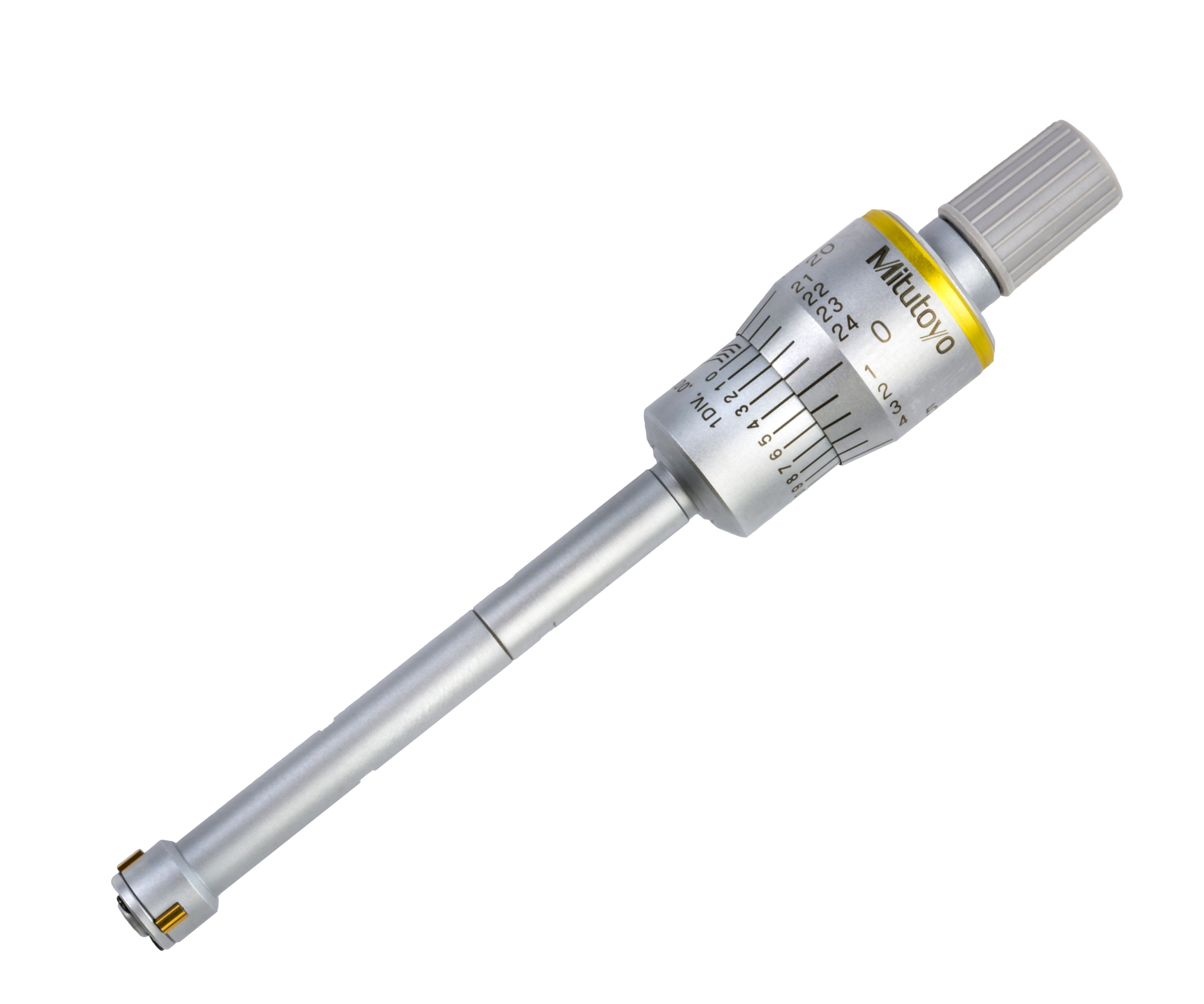 Mitutoyo, 368-262, Holtest, 3-point/2-point internal micrometer, .35 - .425 In range, +/-.0001 inch accuracy, with TiN-coated contact points