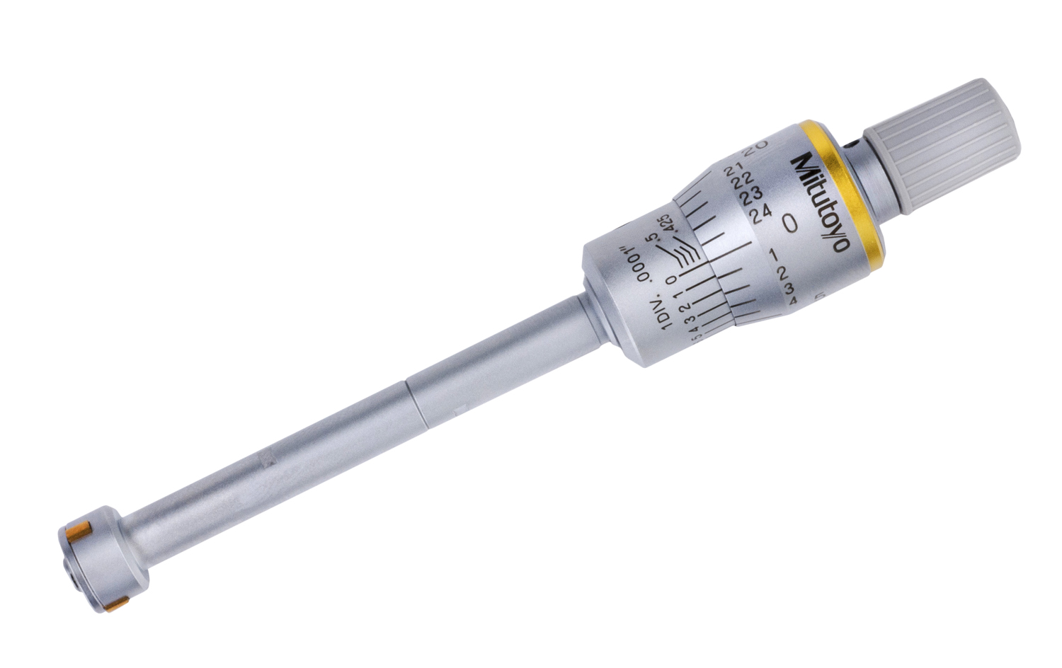 Mitutoyo, 368-263, .425-.5 In, .0001 In, Holtest, Titanium Nitride Coated Contact Points, Ratchet Stop