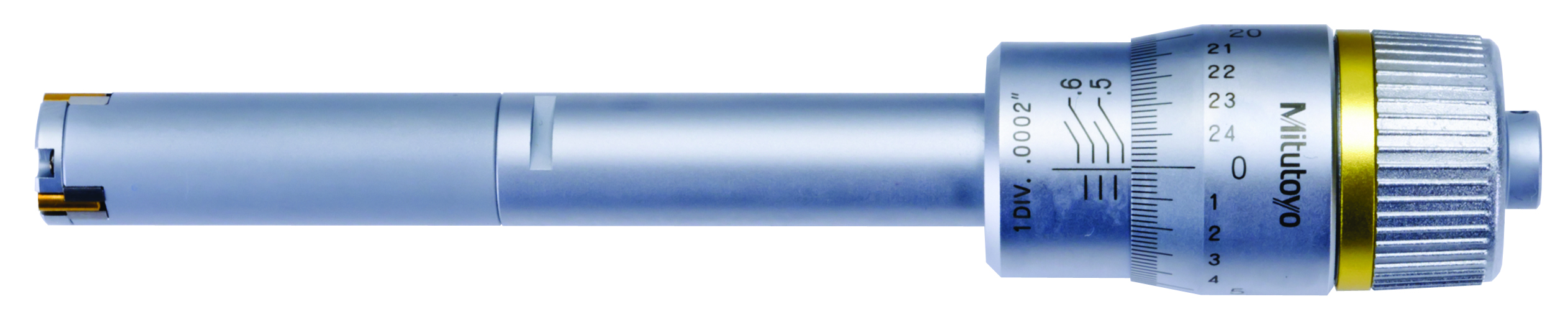 Mitutoyo, 368-264, .5-.65 In, .0001 In, Holtest, Titanium Nitride Coated Contact Points, Ratchet Stop
