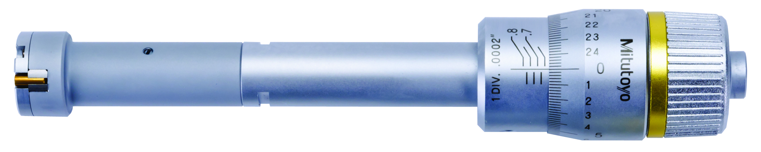 Mitutoyo, 368-265, .65-.8 In, .0002 In, Holtest, Titanium Nitride Coated Contact Points, Ratchet Stop