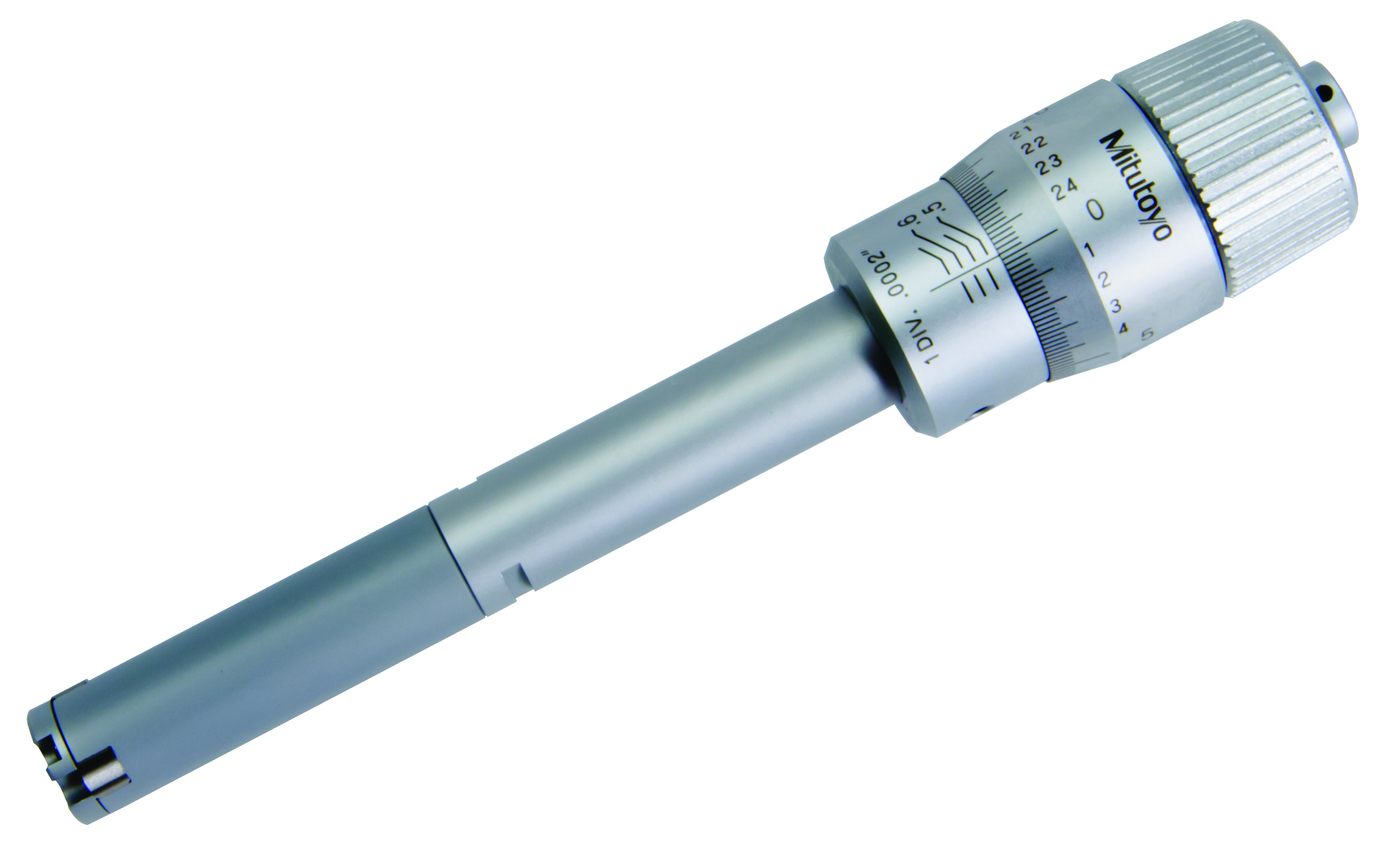 Mitutoyo, 368-864, .5-.65 In, .0002 In, Holtest, Type II, Alloyed Steel Contact Points, Ratchet Stop