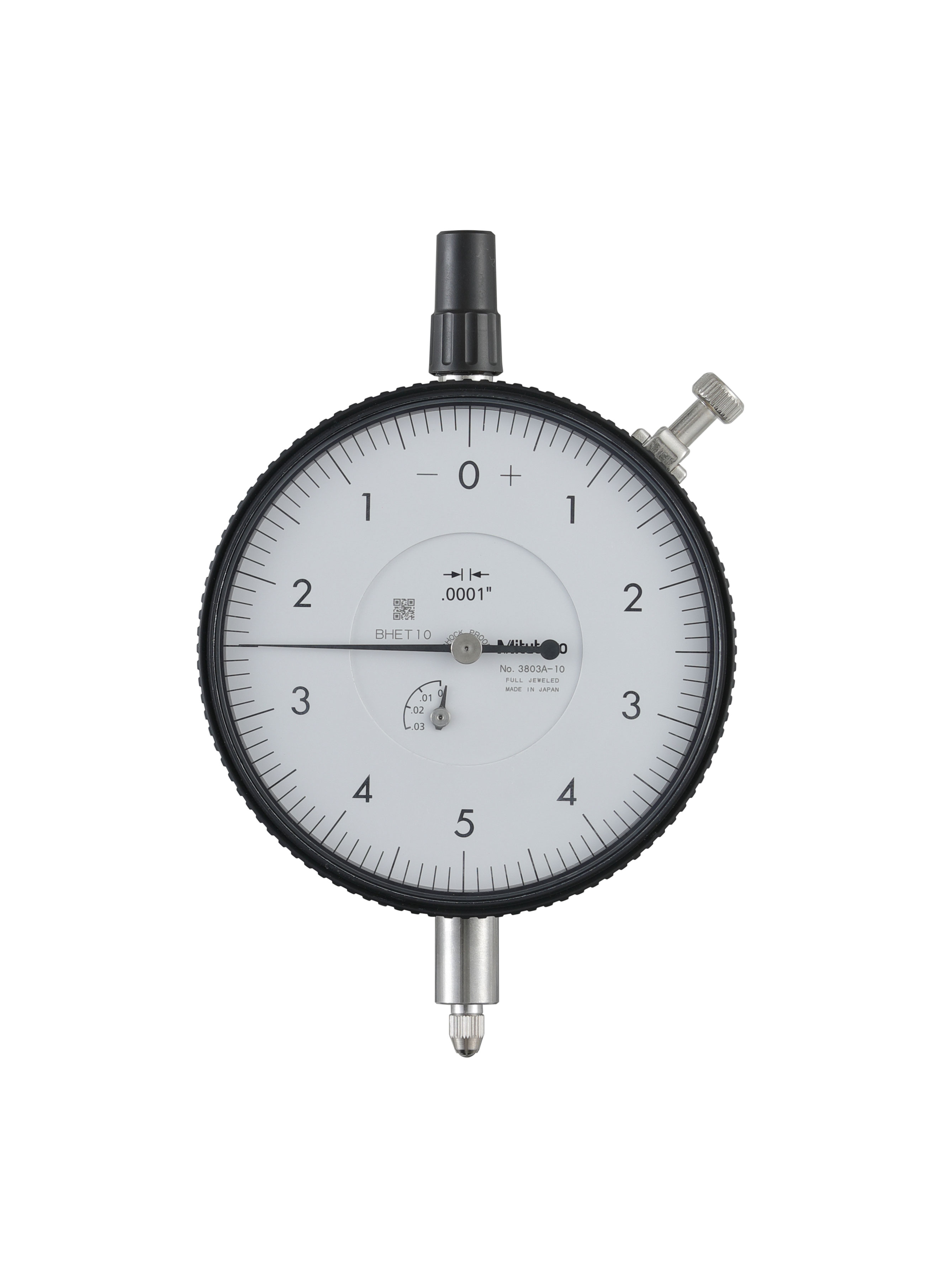 Mitutoyo, 3803A-10, DIAL INDICATOR, large dial face .0001-.025 In