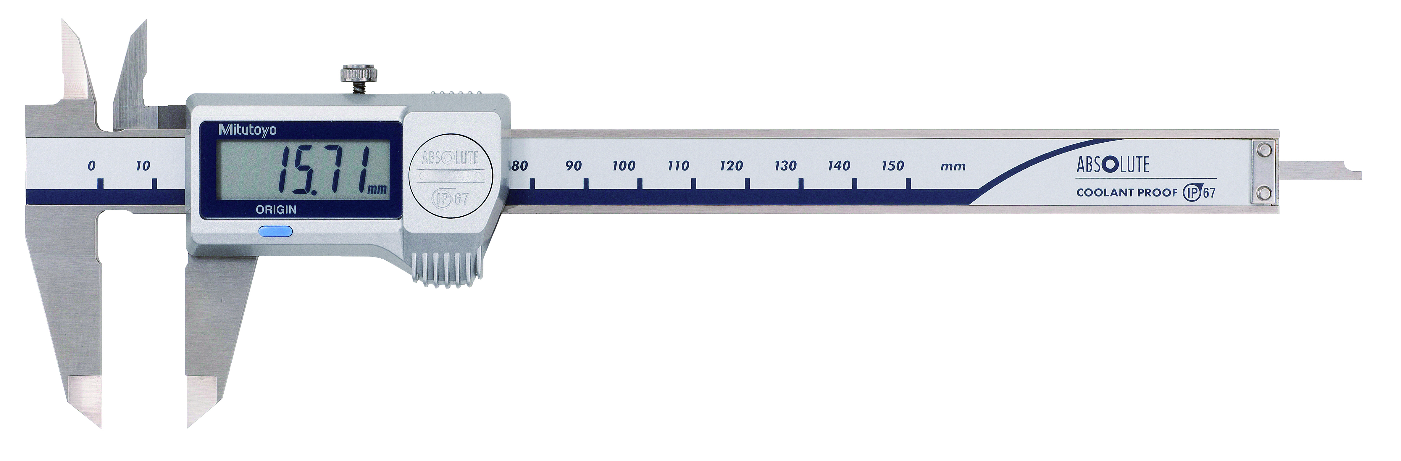 Mitutoyo, 500-706-20, 0-150mm, 0.01mm, IP67 Absolute Coolant Proof Caliper, No Output