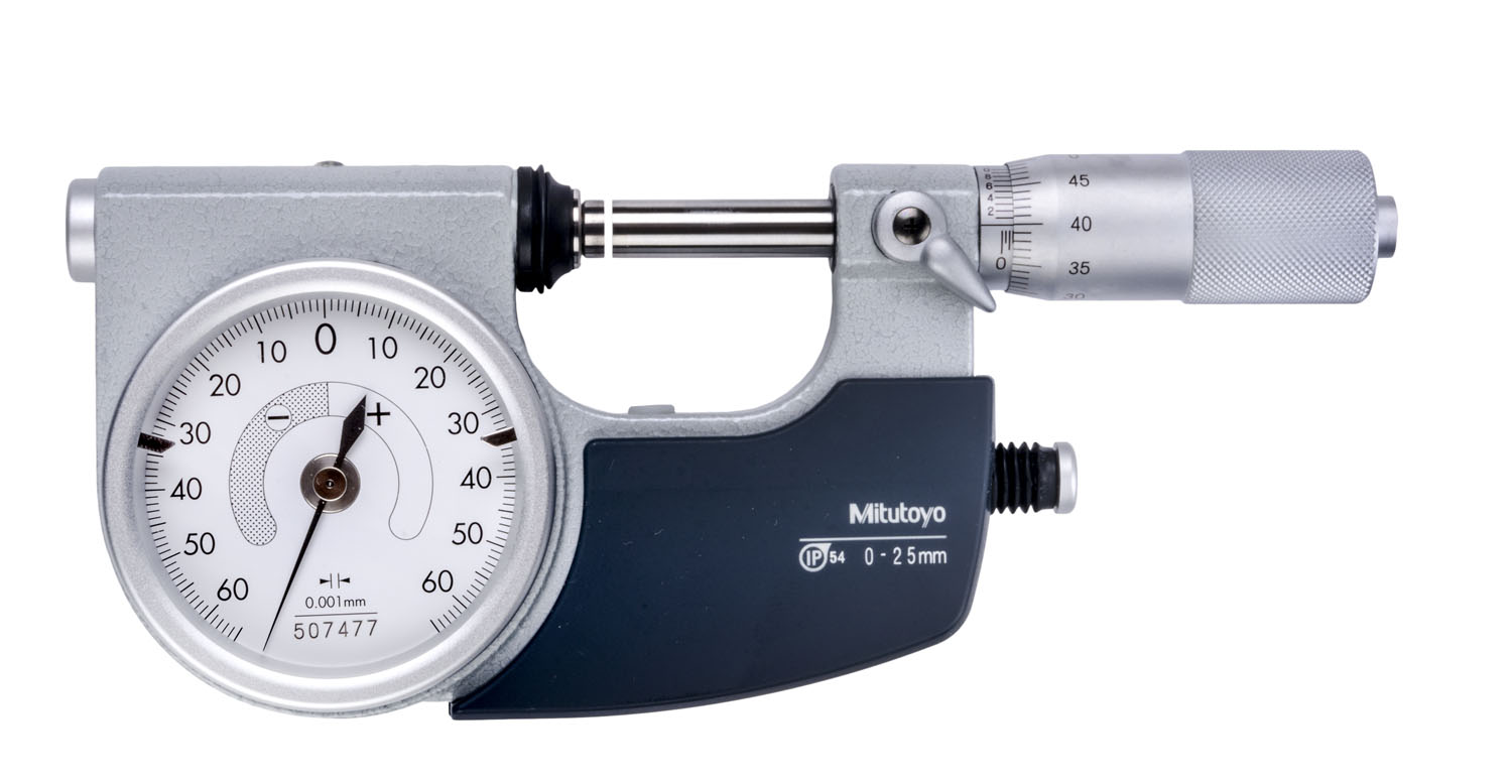 Mitutoyo, 510-121, INDICATING MIC 0-25MM 0.001MM