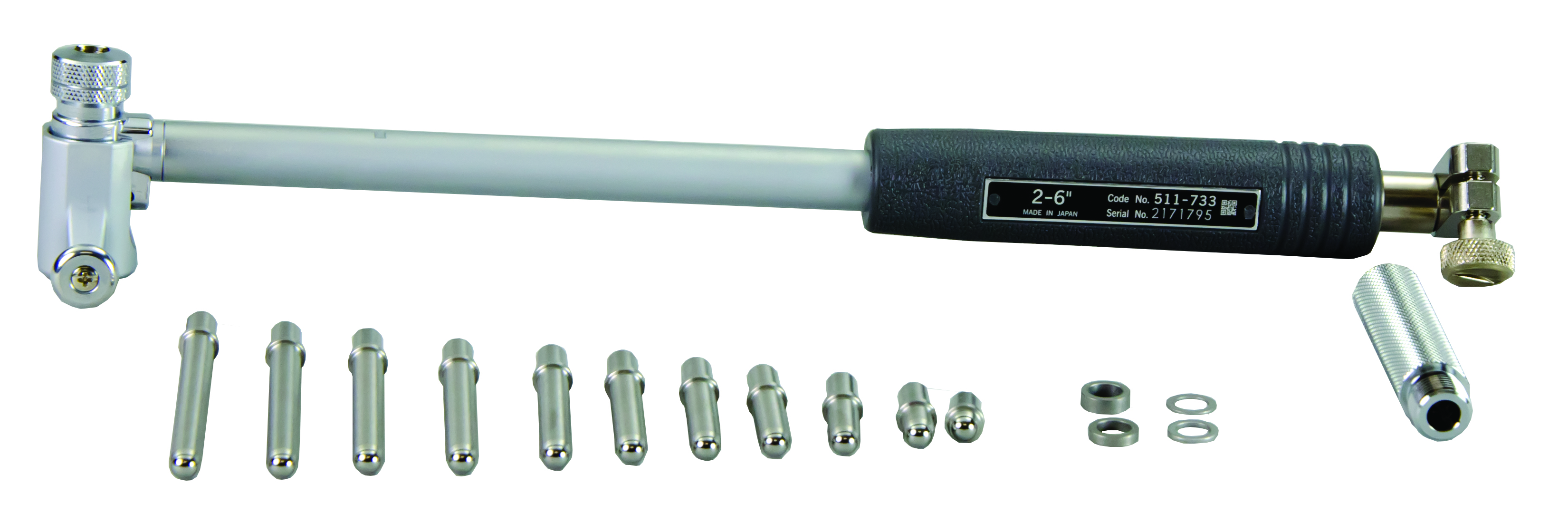 Mitutoyo, 511-733, 2--6 In Dial Bore Gage, indicator not included
