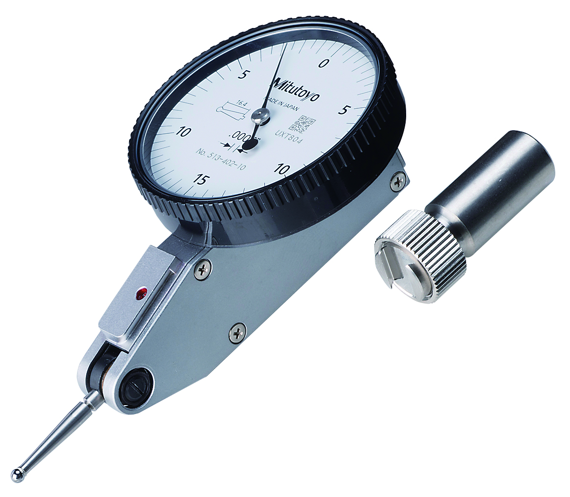 Mitutoyo, 513-402-10E, .0005 In, .03 In, Dial Test Indicator, Basic Set, 0-15-0, 3/8 In Stem, .079 In Contact Point, 19.9mm Length, Anti-Magnet, Jeweled Bearing