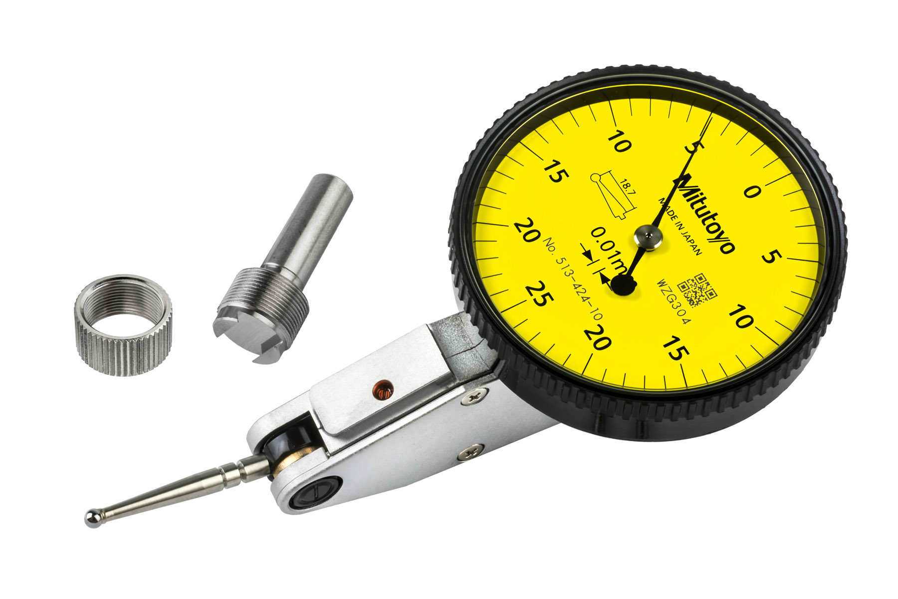 Mitutoyo, 513-424-10H, DIAL TI, STANDARD, 0.5 MM, 0.01MM GRAD, YELLOW DIAL