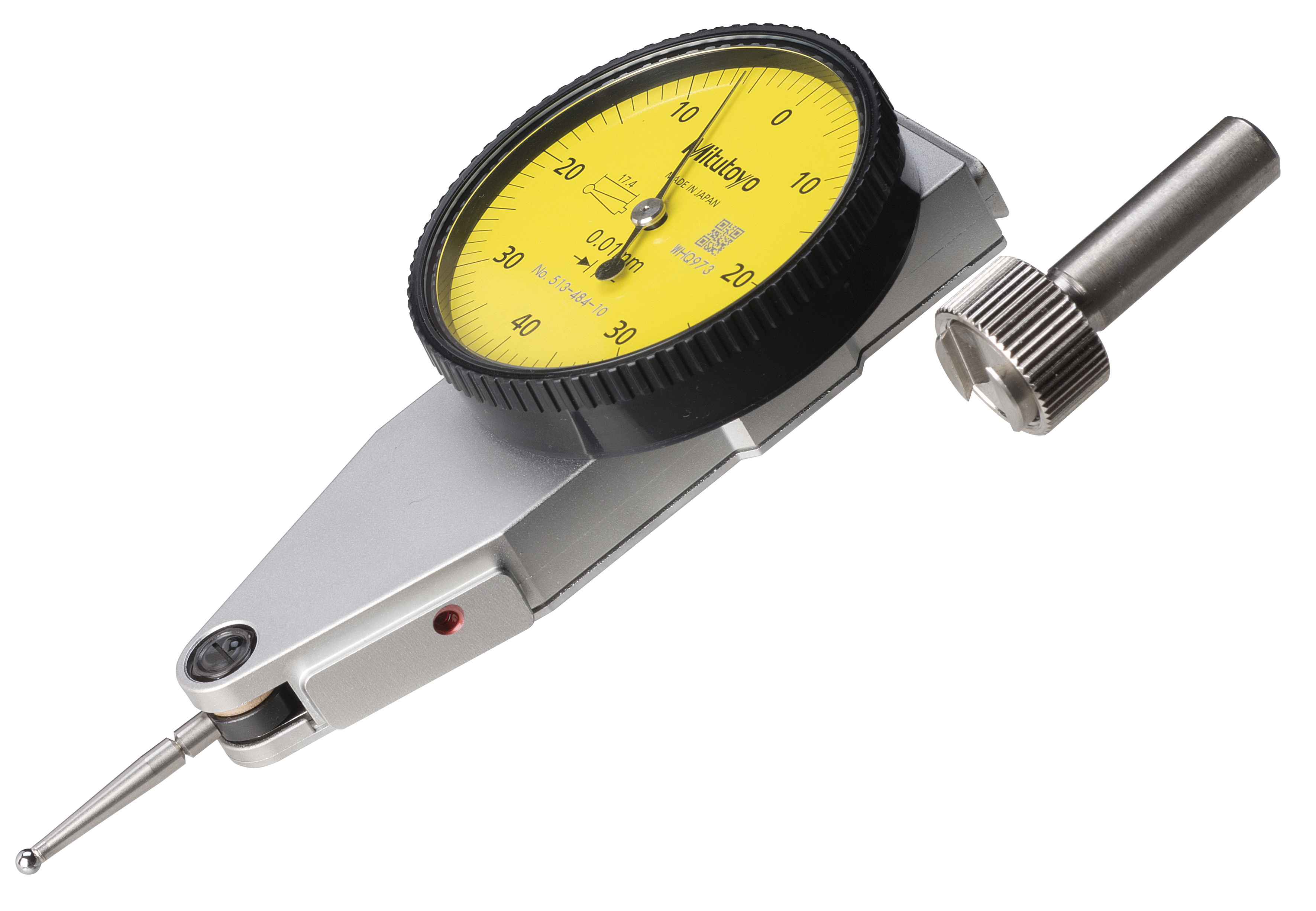 Mitutoyo, 513-484-10E, DIAL TI, BASIC SET, HORIZONTAL, 0.8 MM, 0.01 MM GRAD, YELLOW DIAL