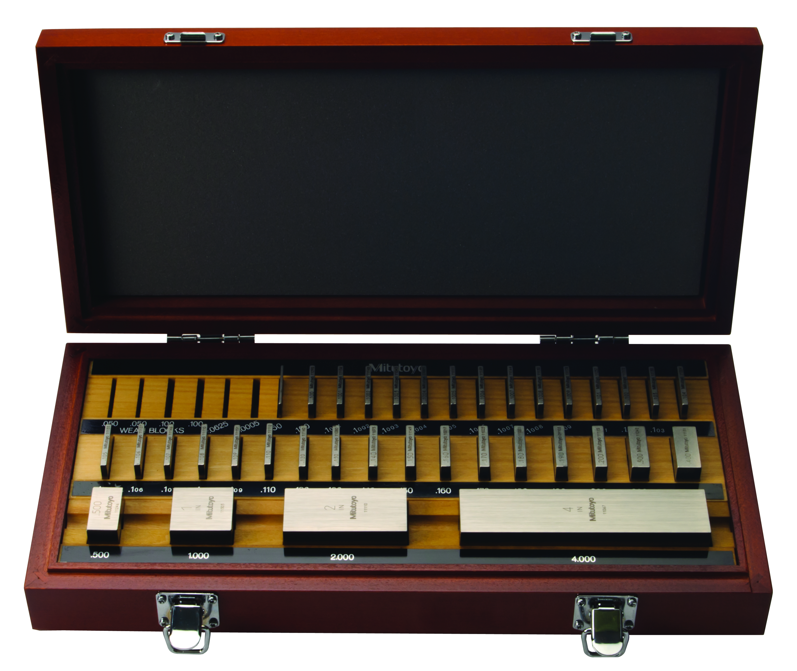 Mitutoyo, 516-423-26, 36 PC, IN, SQUARE, STEEL, AS-1
