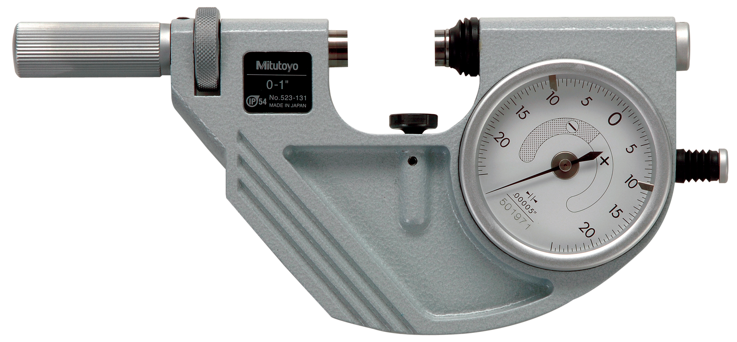 Mitutoyo, 523-131, DIAL SNAP METER 0-1 In