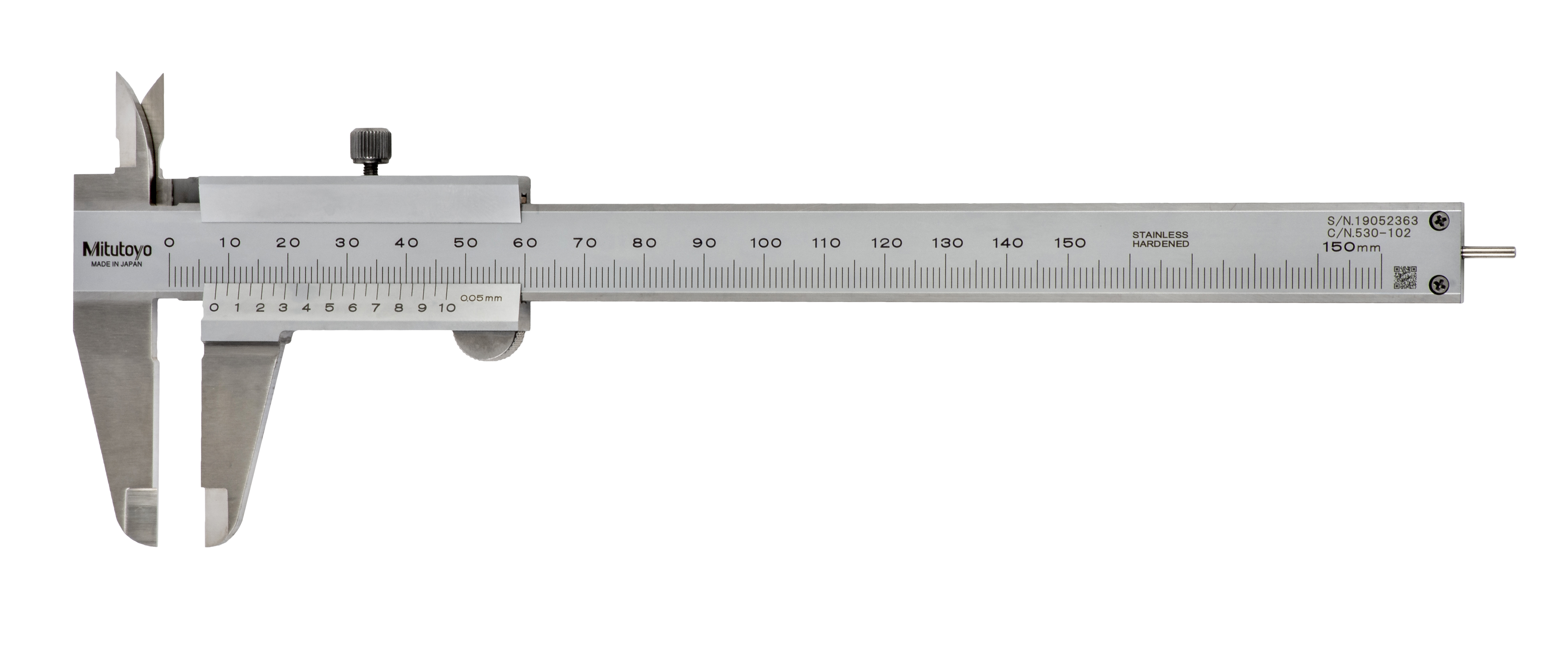 Mitutoyo, 530-102, VERNIER CALIPER, 150MM, W/ ROD