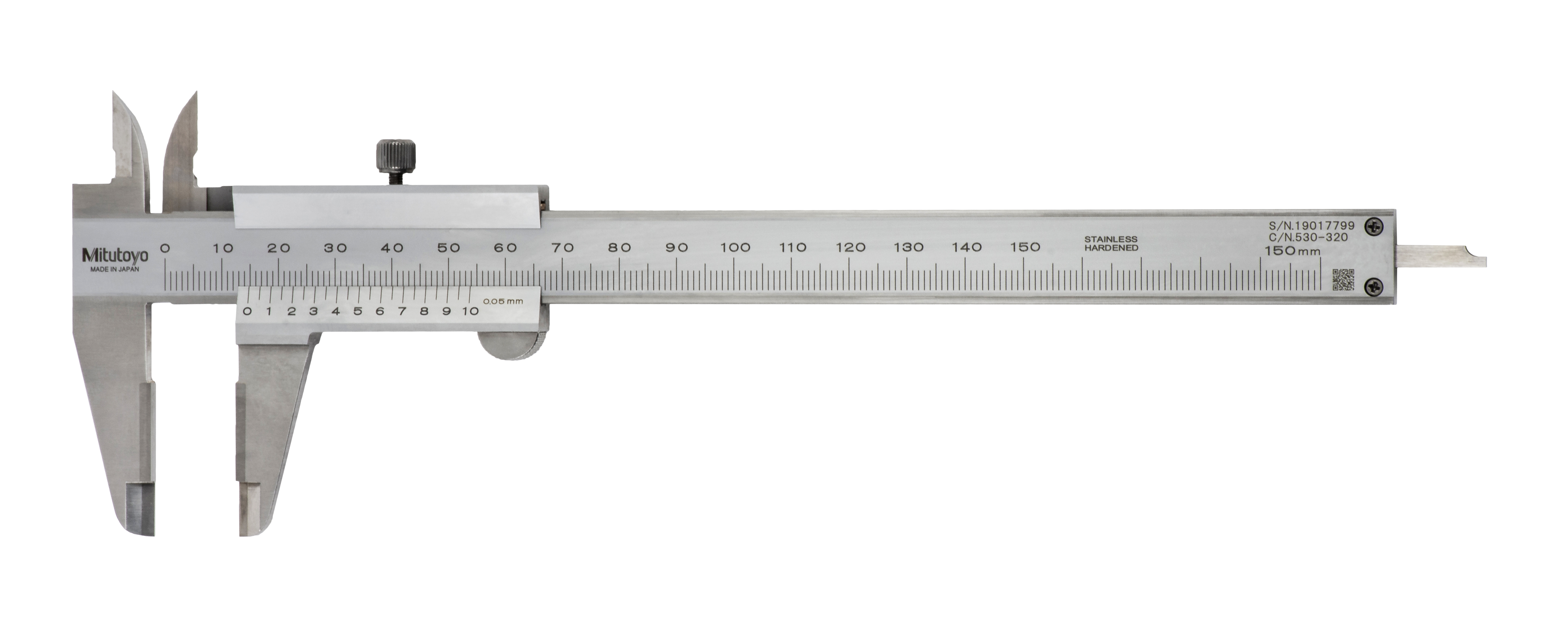 Mitutoyo, 530-320, VERNIER CAL, 150MM, OD CARBIDE JAWS