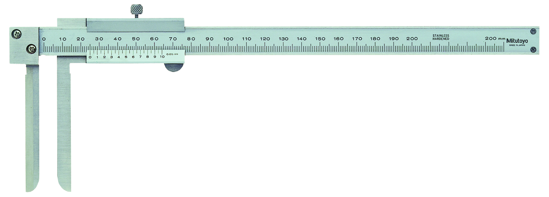 Mitutoyo, 536-142, VERNIER INSIDE TYPE CALIPER, KNIFE EDGE TYPE, 10-200MM