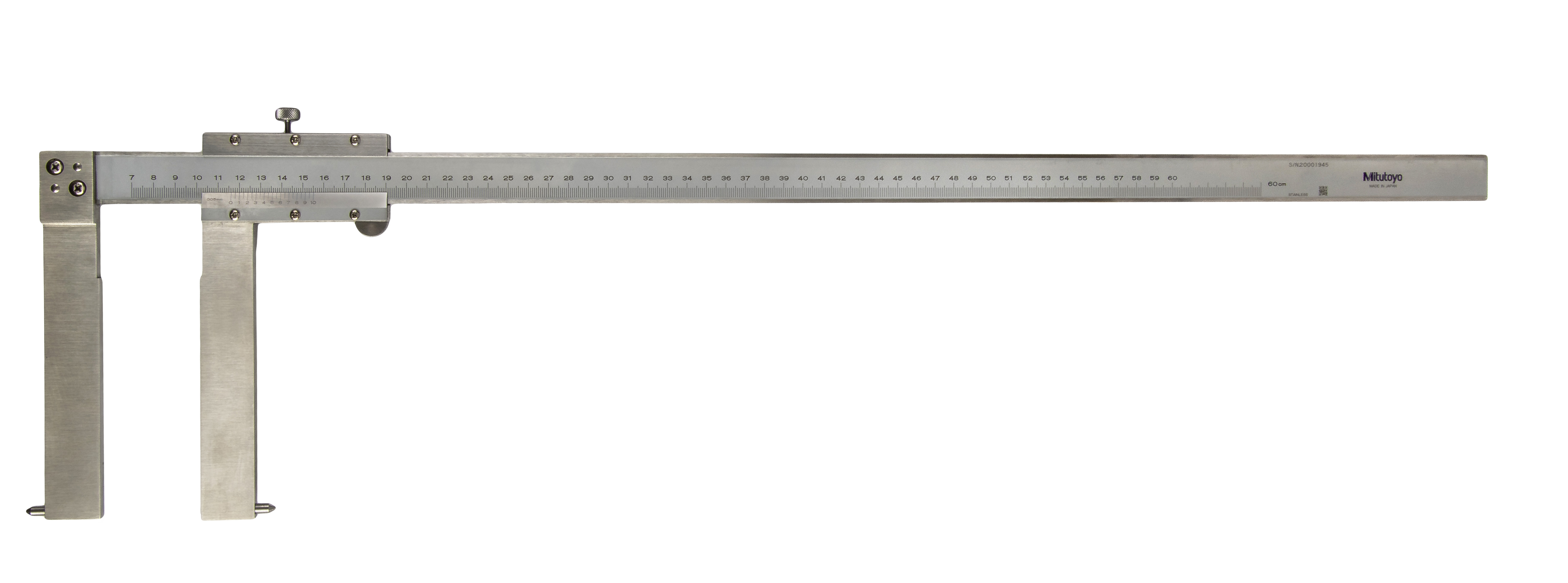 Mitutoyo, 536-149, VERNIER INSIDE TYPE CALIPER, POINT JAW TYPE, 70-600MM
