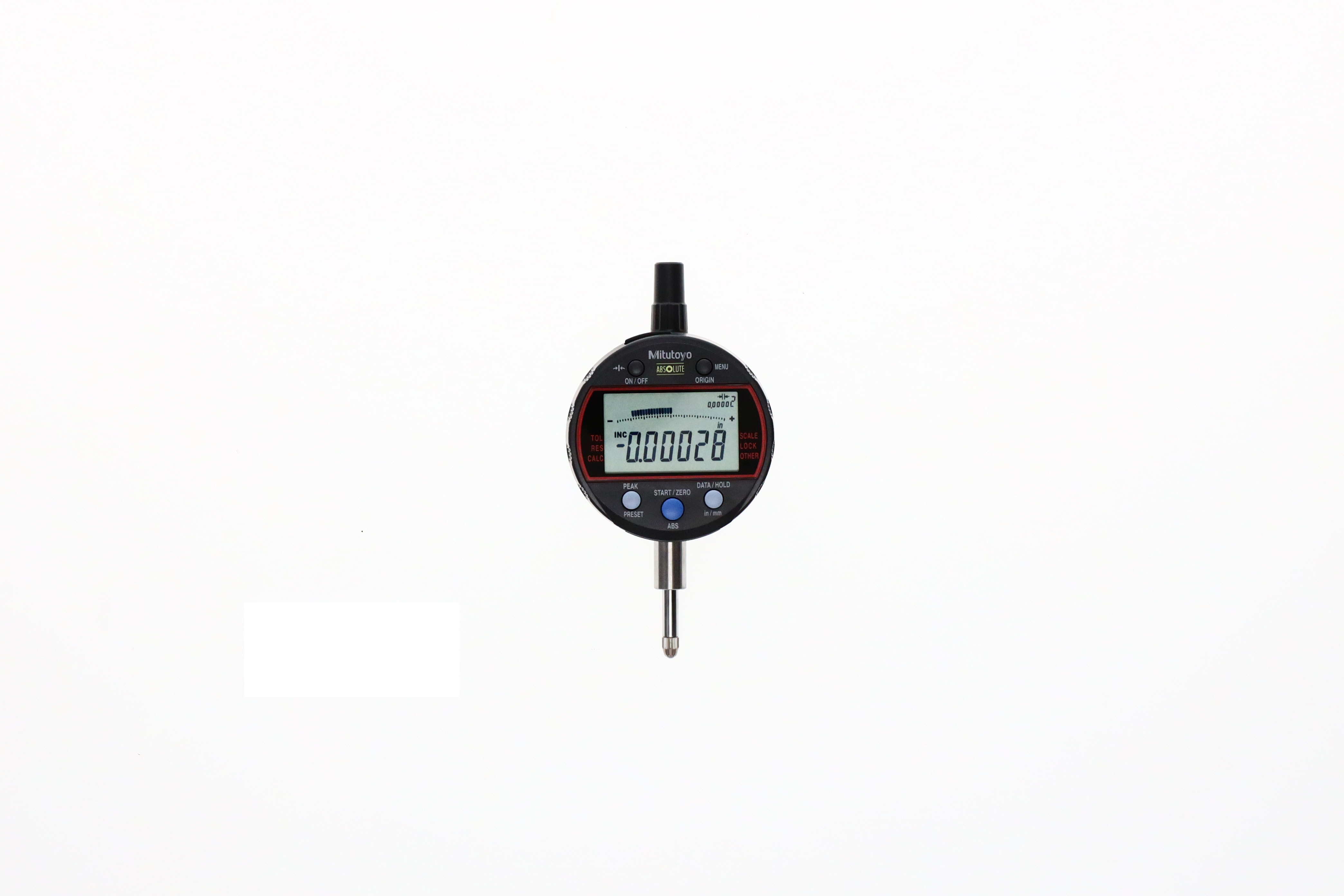 Mitutoyo, 543-342B-10, CALCULATION TYPE INDICATOR, 12.7MM/0.5", .375 STEM