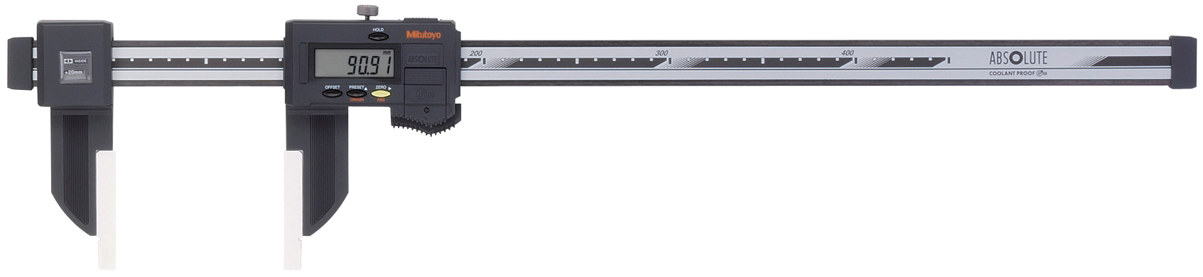 Mitutoyo, 552-155-10, DIGIMATIC CARBON-FIBER CALIPER, WITH OPTIONAL JAW ATTACHMENTS CFC-45GC