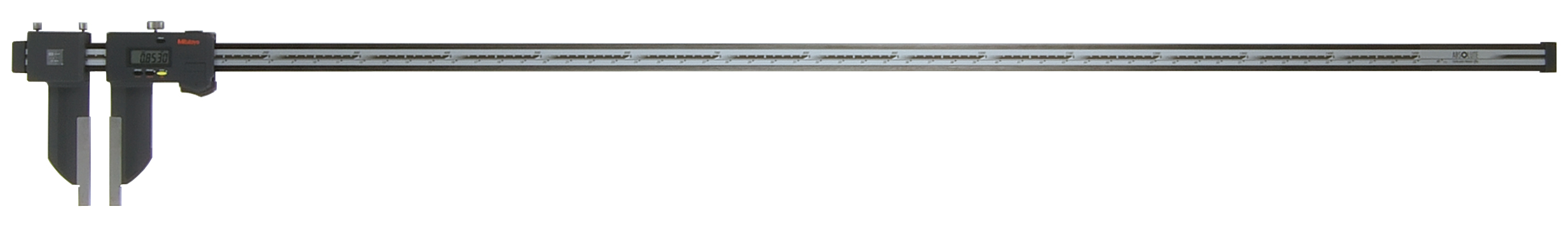 Mitutoyo, 552-315-10, 0 (1)-60 In/0 (20)-1500mm, .0005 In/0.01mm, IP66 ABSOLUTE Digimatic Carbon Fiber Caliper,  With SPC Data Output, No Depth Bar, Optional Jaw Attachments