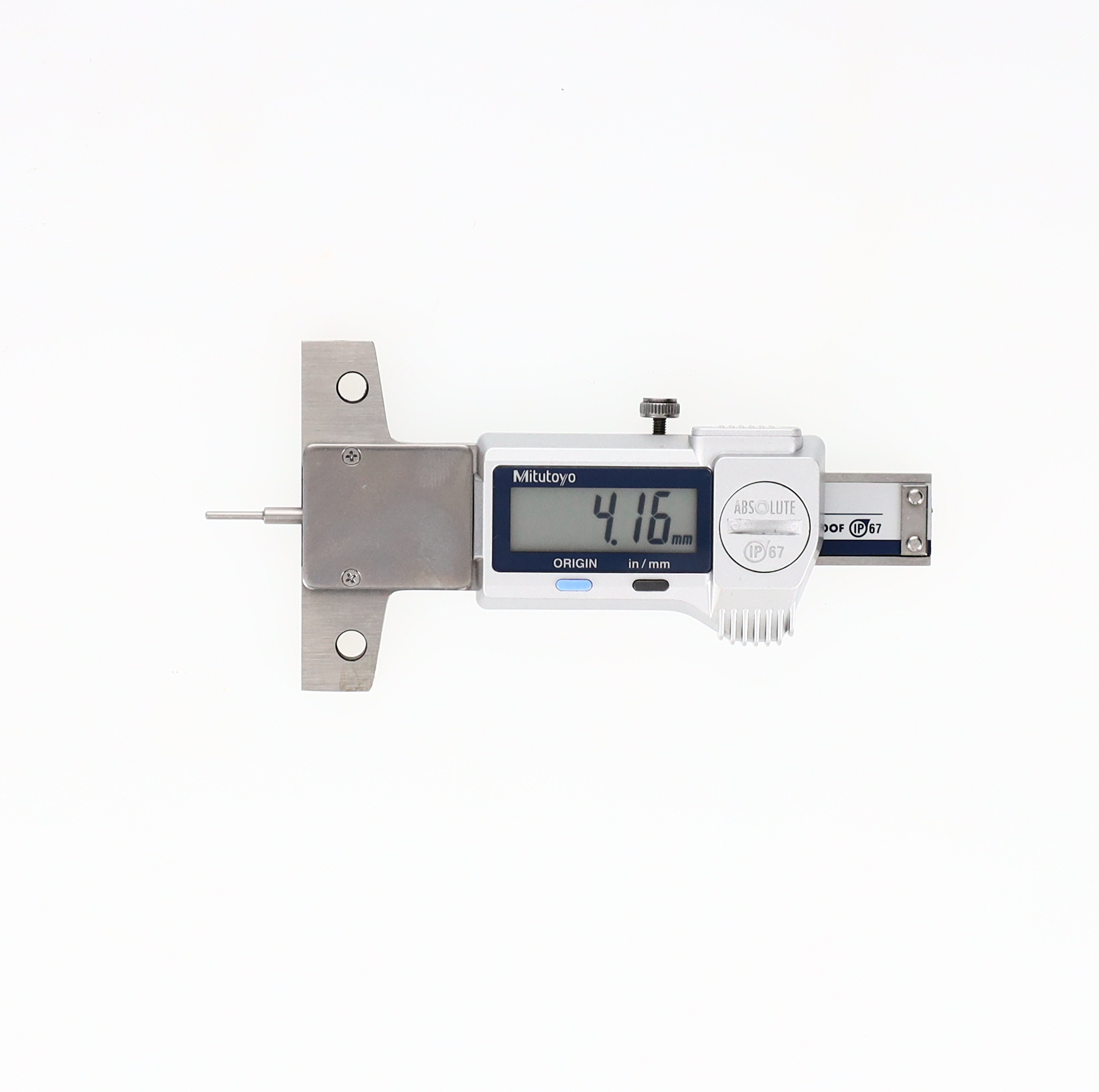 Mitutoyo, 571-200-20, 0-1 In/0-25mm Tire Tread Depth Gage