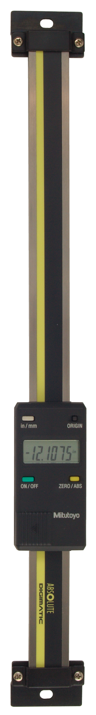 Mitutoyo, 572-312-10, 0-8 In/0-200mm, .0005 In/0.01mm Vertical Digimatic Scale Unit, With SPC Data Output