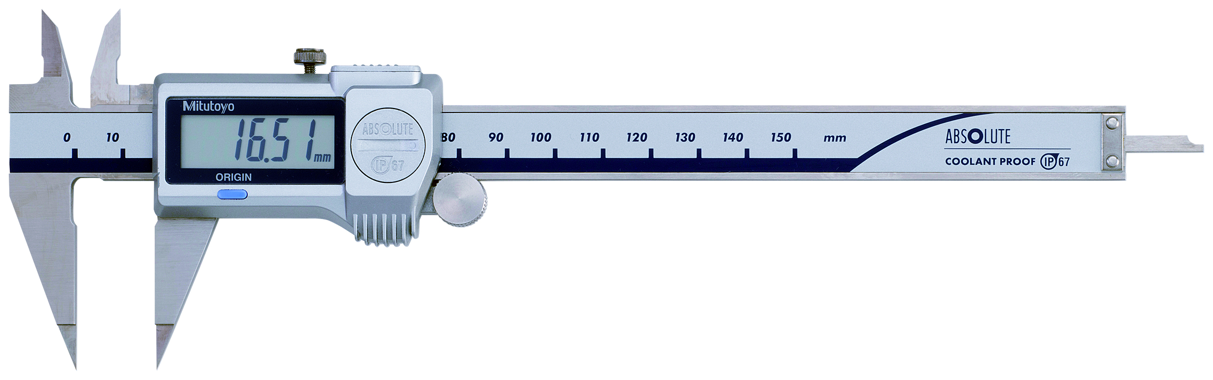 Mitutoyo, 573-621-20, Digimatic Point Caliper, 0-150mm, 0.01mm Resolution, �0.02mm Accuracy, NTD12-15PMX