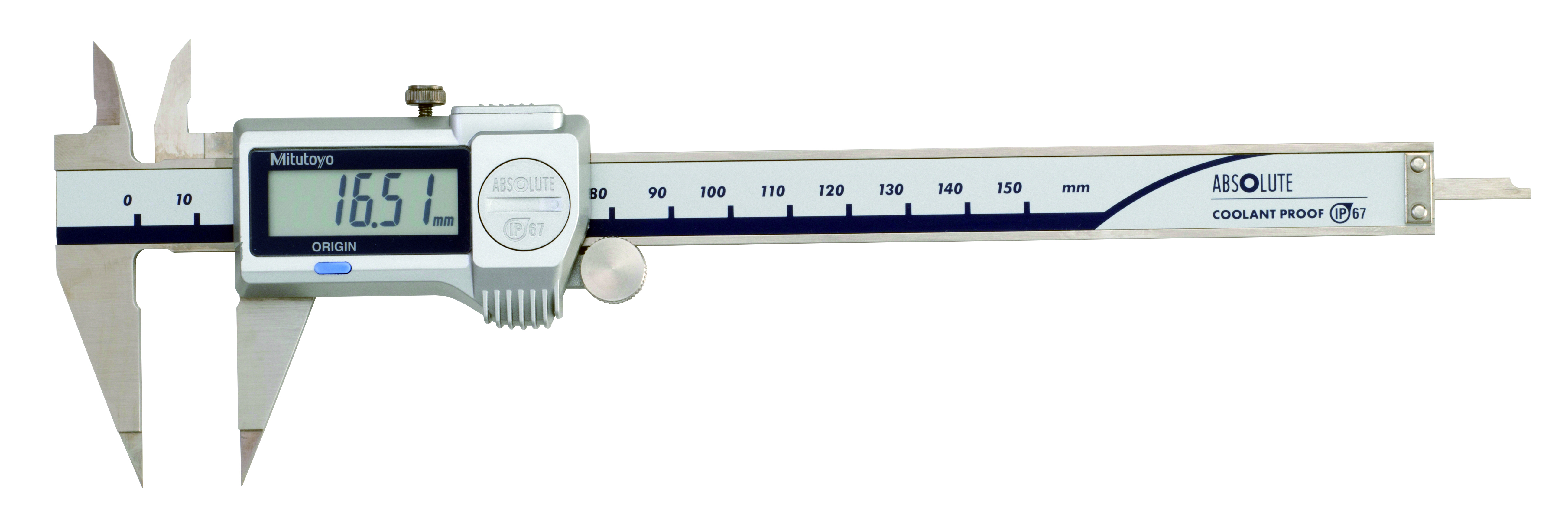 Mitutoyo, 573-625-20, Digimatic Point Caliper, 0-150mm, 0.01mm Resolution, �0.02mm Accuracy, NTD12P-15PMX