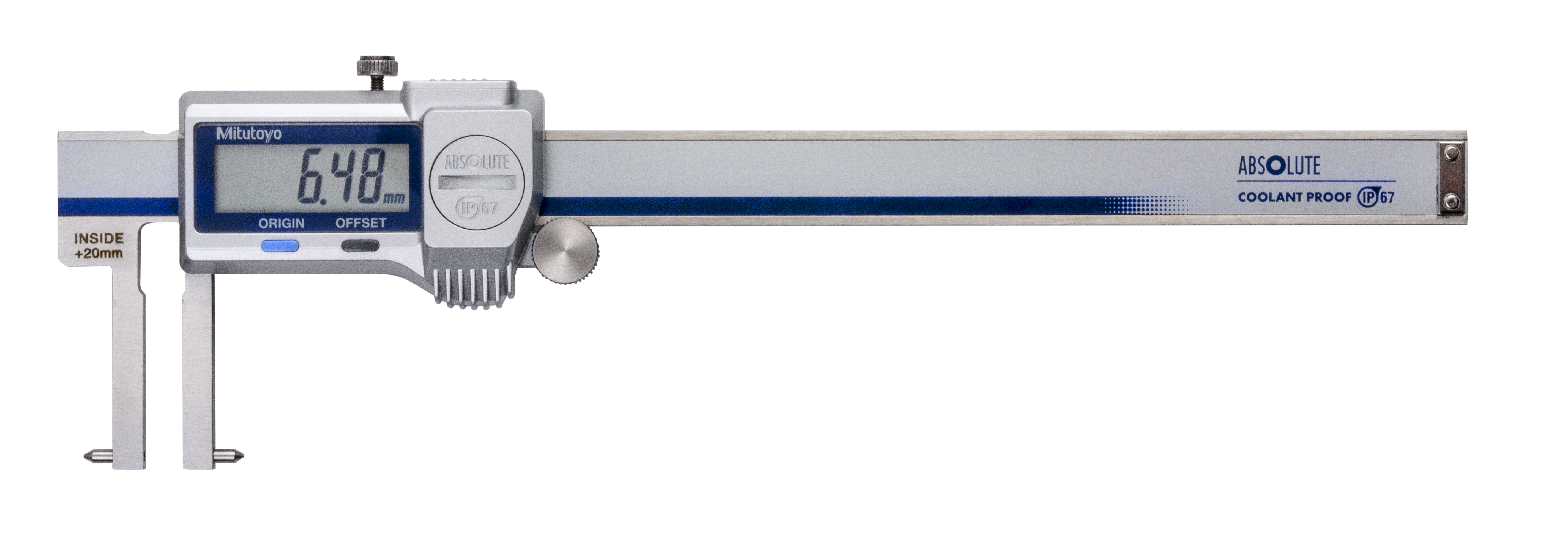 Mitutoyo, 573-646-20, Digimatic Point Jaw Type Caliper, 20-170mm, 0.01mm Resolution, �0.03mm Accuracy, NTD14P-15PMX