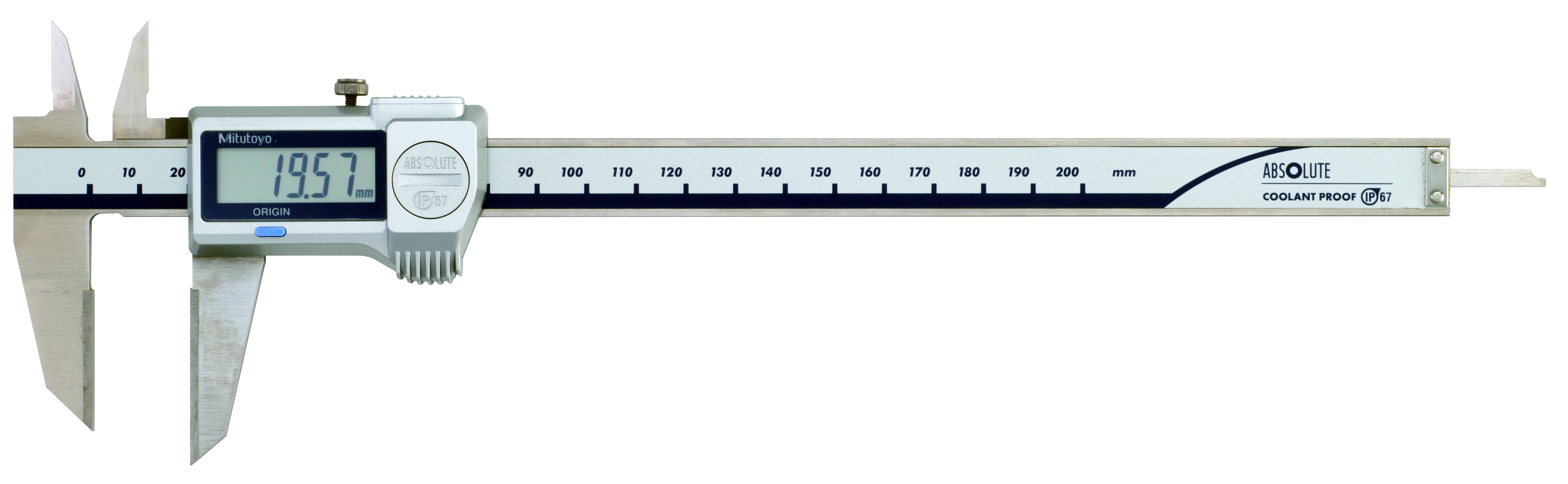 Mitutoyo, 573-677-20, Digimatic Scribing Caliper,  0-200mm, 0.01mm Resolution, �0.02mm Accuracy, NTD22-20PKX