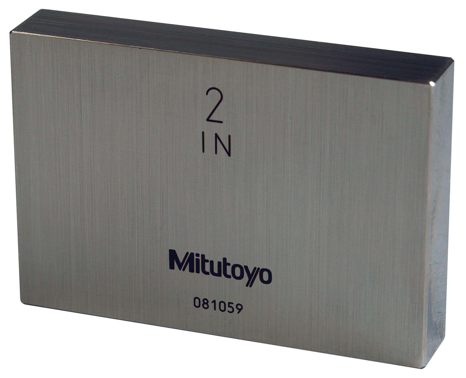 Mitutoyo, 611202-541, 2.0 In, Rectangular, Steel, Gage Block, AS-1