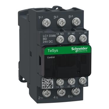 SCHNEIDER, LC1D386BD-DC24V, MAGNETIC CONTACTOR, MOTO CONTROL RESISTIVE LOAD, 3 POLES, DC24V, WEI...
