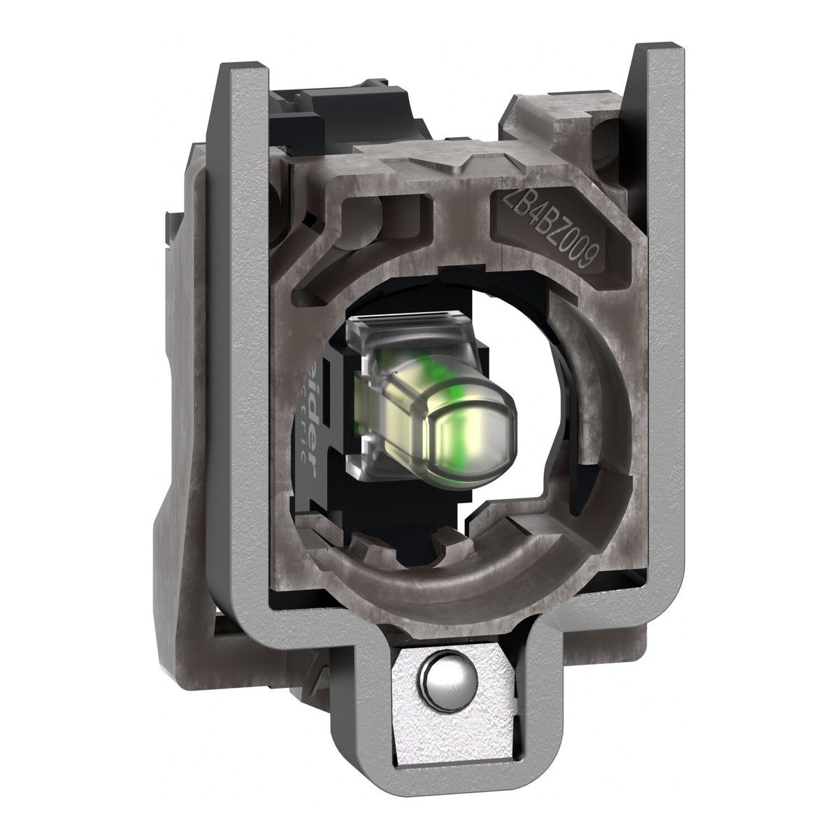 SCHNEIDER, ZB4BVB1, COMPLETE BODY LIGHT BLOCK ASSEMBLY, HARMONY XB4, METAL, UNIVERSAL LED, BODY F...